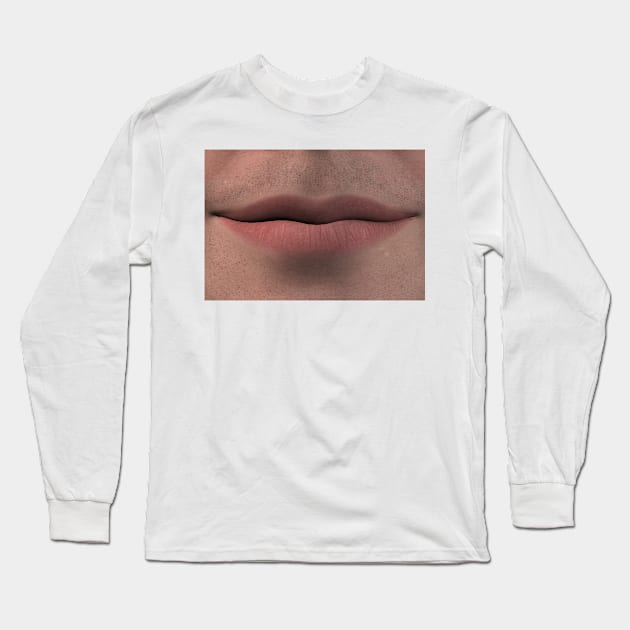 Big Creepy Mouth Long Sleeve T-Shirt by Kerchow